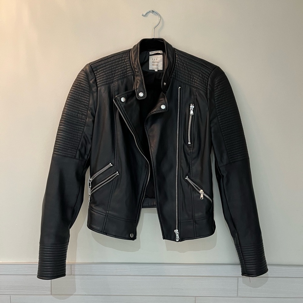 Zara Faux Leather Moto Jacket
